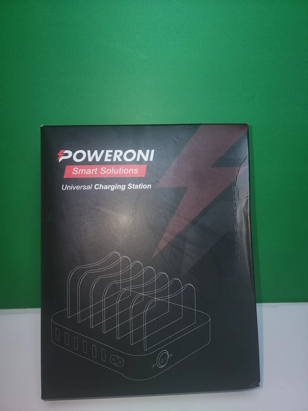 Poweroni 6-Port USB Charging Station Dock Multi Device Organizer Fast Charger